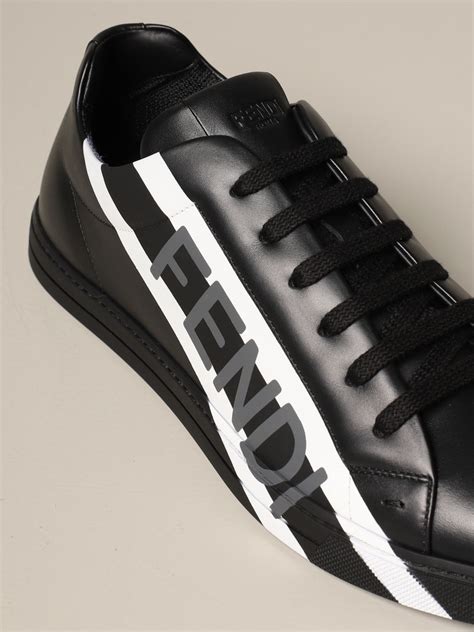 fendi scarpe uomo nere|fendi men's shoes.